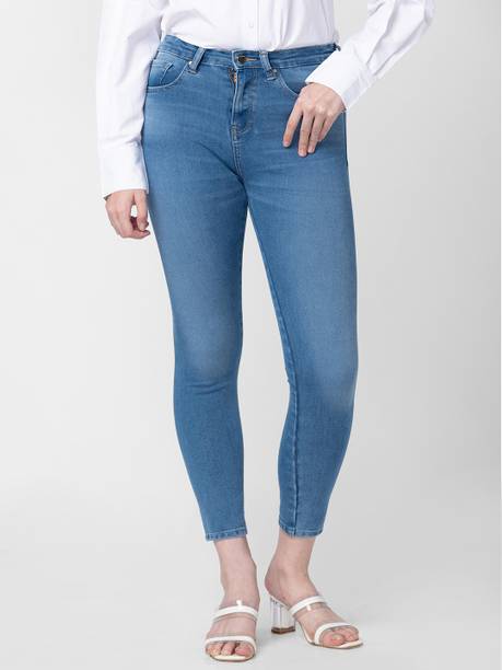 Spykar Women Super Skinny High Rise Blue Jeans