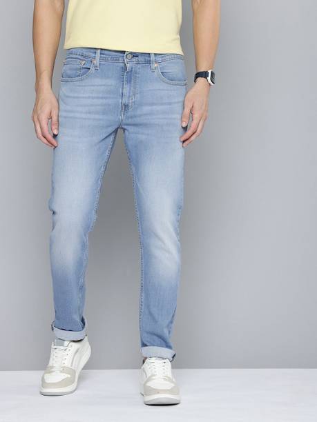 LEVI'S Men Tapered Fit Mid Rise Blue Jeans
