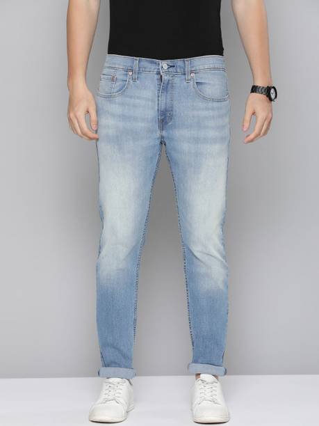 LEVI'S Men Slim Mid Rise Blue Jeans