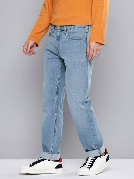 LEVI'S Men Slim Mid Rise Blue Jeans