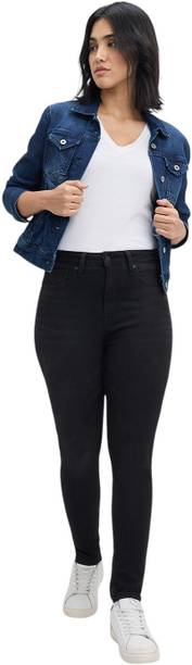 Pepe Jeans Women Skinny High Rise Black Jeans