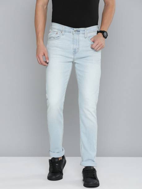 LEVI'S Men Tapered Fit Mid Rise Blue Jeans