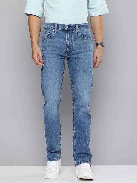 LEVI'S Men Slim Mid Rise Blue Jeans
