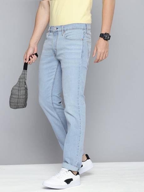 LEVI'S Men Slim Mid Rise Blue Jeans