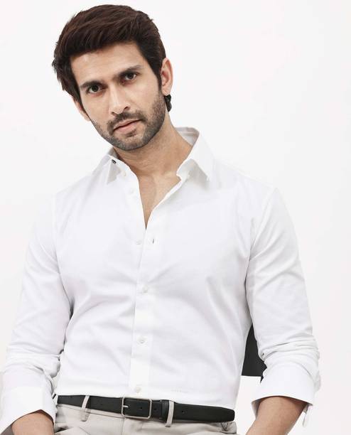 Men Regular Fit Solid Casual Shirt