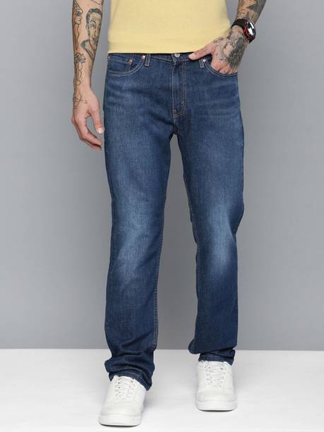 LEVI'S Men Slim Low Rise Dark Blue Jeans
