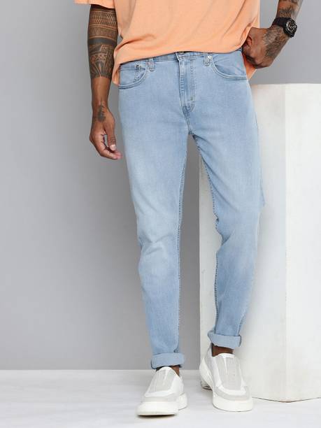 LEVI'S Men Slim Mid Rise Blue Jeans