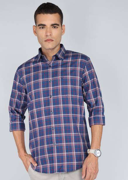 Men Regular Fit Checkered Casual Shirt