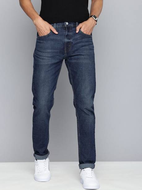LEVI'S Men Slim Mid Rise Blue Jeans