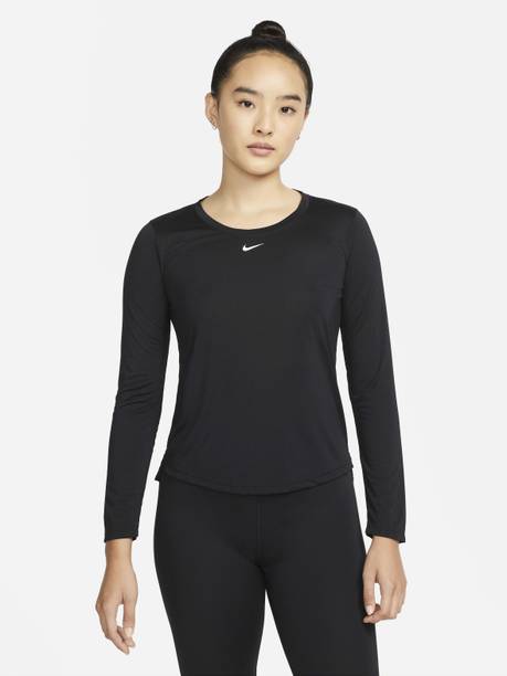 Casual Regular Sleeves Solid Women Black Top