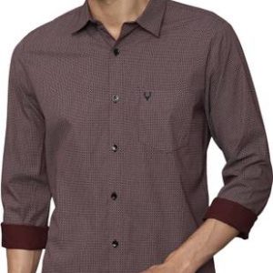 Men Slim Fit Checkered Spread Collar Casual Shirt