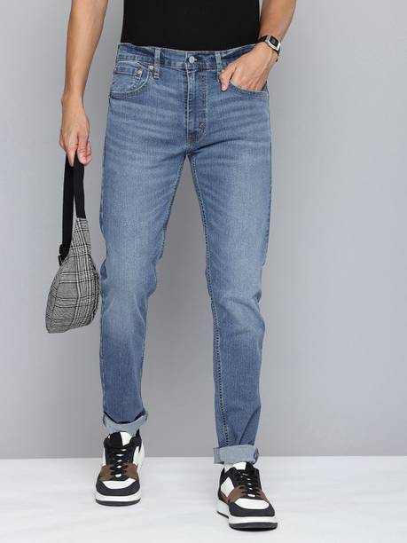 LEVI'S Men Slim Mid Rise Blue Jeans