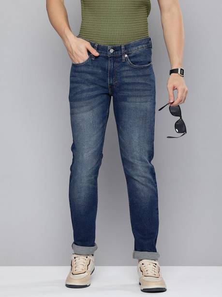 LEVI'S Men Slim Mid Rise Blue Jeans