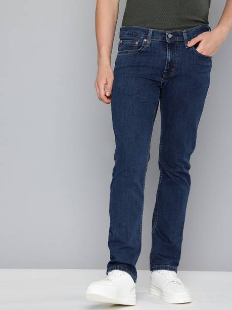 LEVI'S Men Slim Mid Rise Blue Jeans