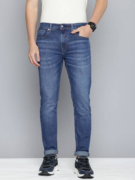 LEVI'S Men Slim Mid Rise Blue Jeans
