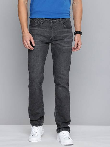 LEVI'S Men Slim Mid Rise Black Jeans