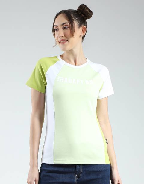 Casual Regular Sleeves Printed Women Green Top