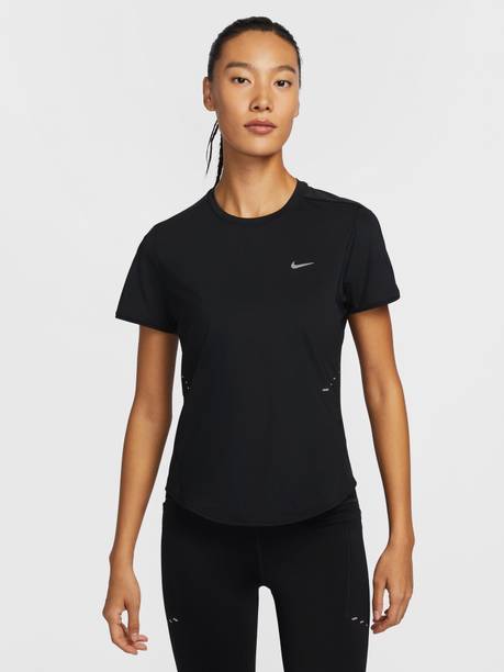Casual Regular Sleeves Solid Women Black Top