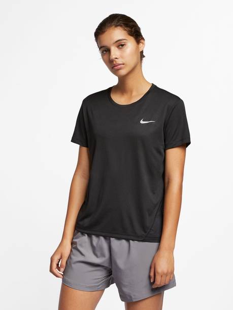 Casual Regular Sleeves Solid Women Black Top