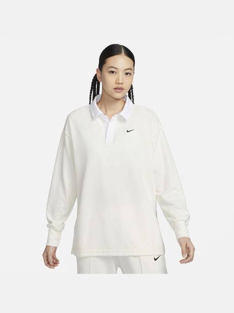 Casual Regular Sleeves Solid Women White Top