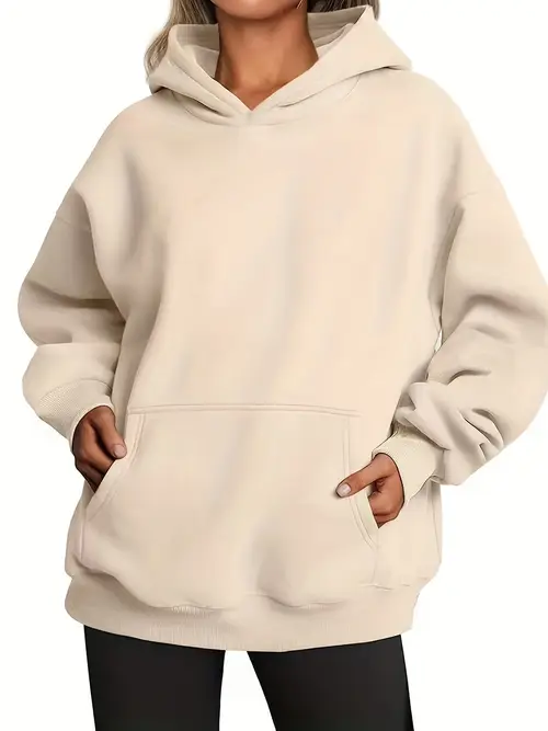 Girls Women'S Casual Hoodie - Solid
