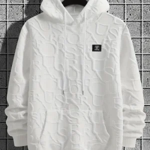 Men's Fashion Hoodie, Men's Jacquard Design