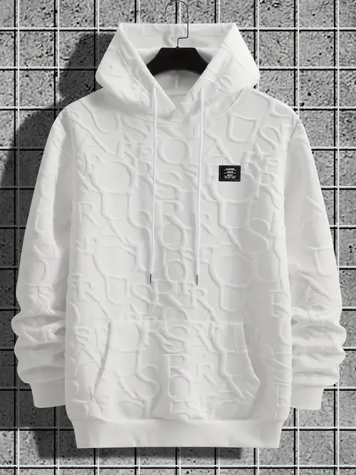 Men's Fashion Hoodie, Men's Jacquard Design