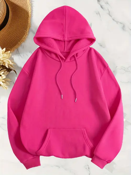 Girls Women's Casual Sports Hooded Sweatshirt,