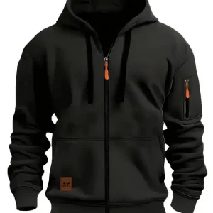 Men's Zip-Up Hoodie Jacket - Full-Zip