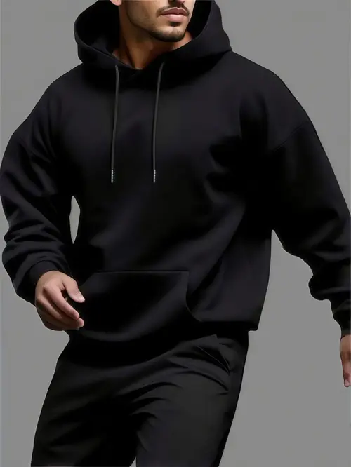 Men's Heavy-Duty Winter Hooded Sweatshirt -