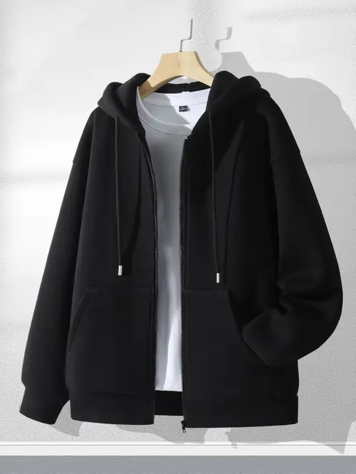 Men'S Light Grey Hooded Sweatshirt -