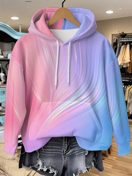 Girls Comfortable Women's Gradient Digital Print