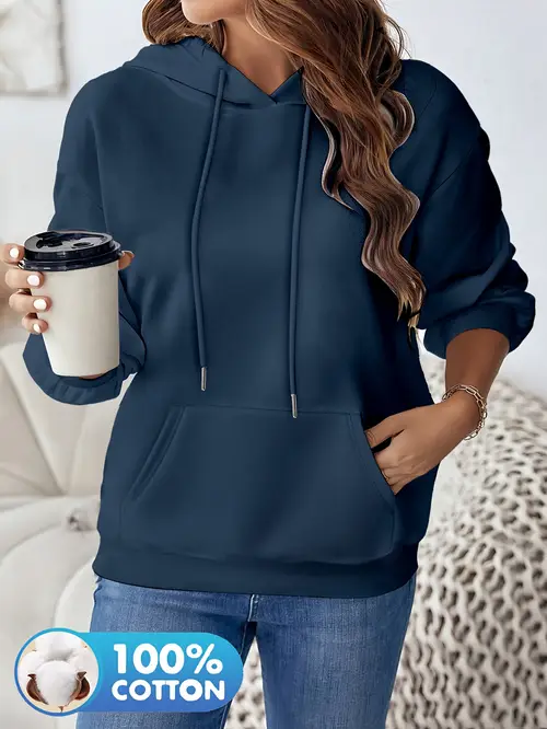 Girls Women's 100% Oversized Hooded Sweatshirt