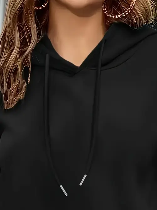 Girls Women's Casual Hooded Sweatshirt -