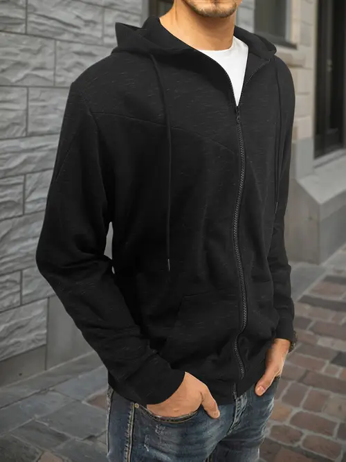 Men's Full-Zip Hooded Jacket - Lightweight