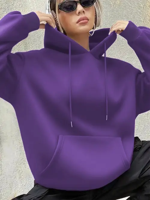 Girls Women's Hooded Sweatshirt - Deep