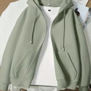 Jeanswest Men'S Lightweight Hooded Zip-Up Jacket