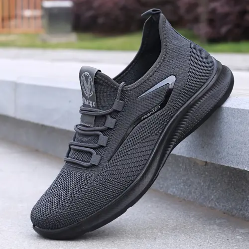 Men’s Lightweight Breathable Sneakers - All-Season Non-Slip Running Sneakers With