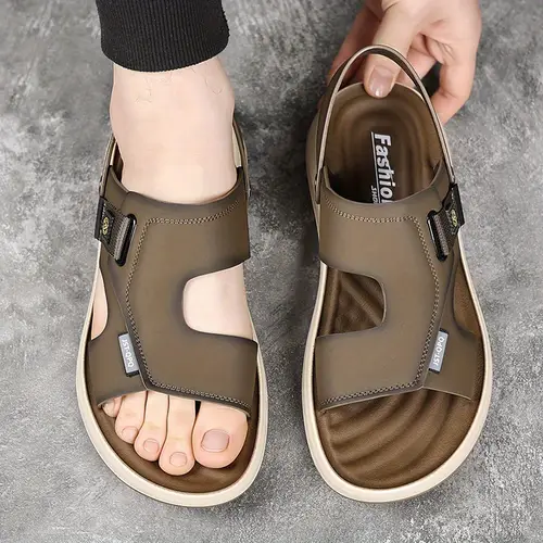 Men’s Summer Two-Wear Sandals With Rotating Heel Strap Casual Slippers