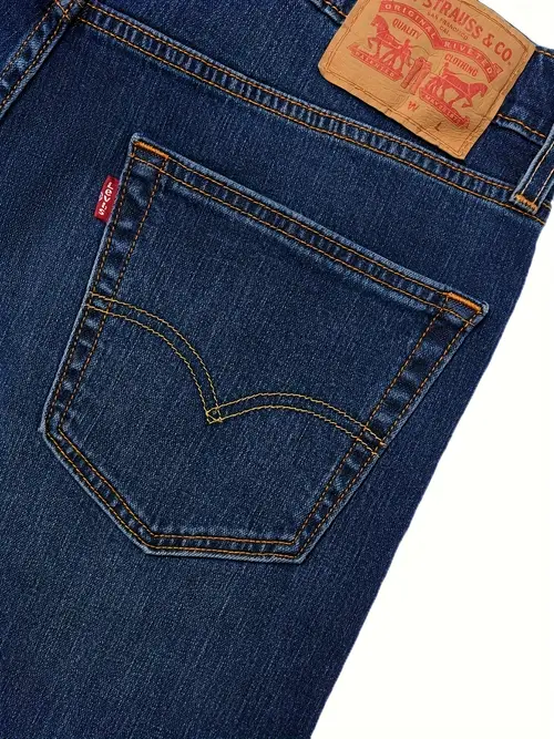 Levi'S Men’s Slim Fit Straight-Leg Blue Jeans - Retro Vintage