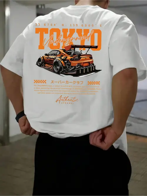 Men’s Tokyo Racing Themed T-Shirt - Drift Culture Jdm (