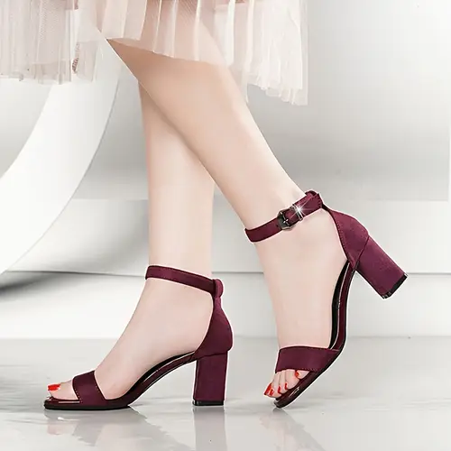 Summer Women’s Sandals With Mid Heels,