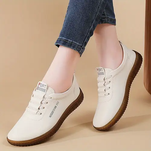 Women’s Korean Fashion Shoes - Slip-On Sneakers With Elastic Closure,