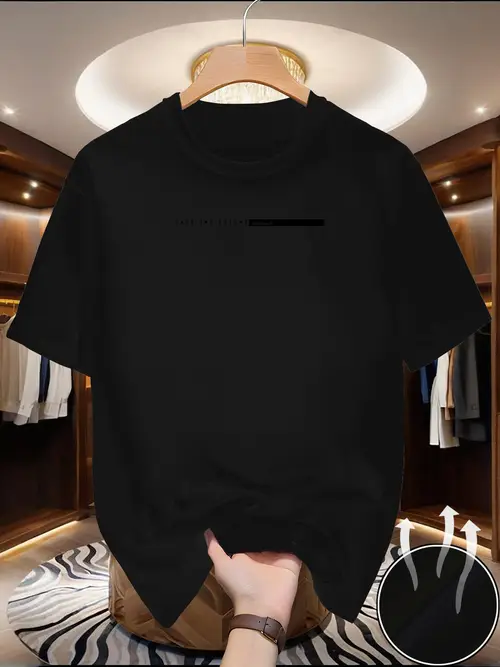 Men’s Breathable Mesh T-Shirt - Summer Short Sleeve Crew Neck