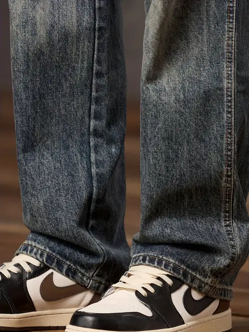 Men’s High-Quality Straight-Leg Jeans - Relaxed Fit Denim Pants With