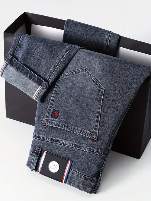 863# Men’s Light Business Slim Fit Straight Leg Pants, High