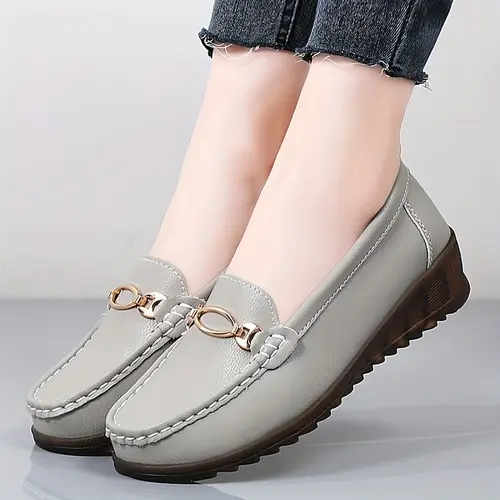 Women’s Comfortable Slip-On Loafers - Lightweight, Soft Sole Casual Shoes
