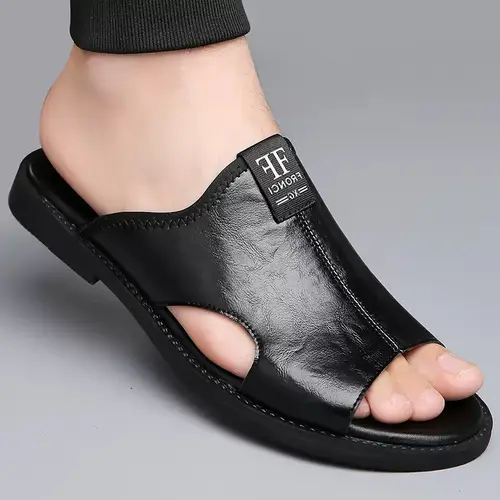 Snd Men’s Lightweight Slip-On Sandals - Durable Synthetic Material With