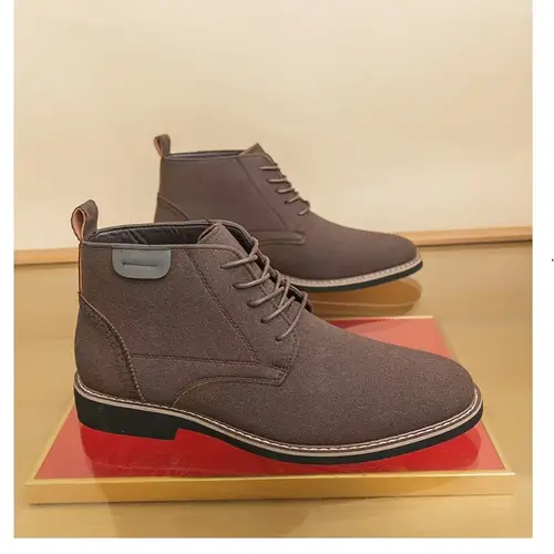 Men’s Vintage Formal Shoes - Matte Brown Lace-Up Business &