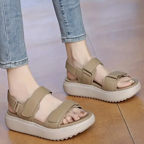 Summer Trendy Women’s Flat Sandals - Stylish Casual Walking Shoes